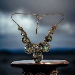 💖 Mythologie Iridescent Resin Statement Necklace 💖